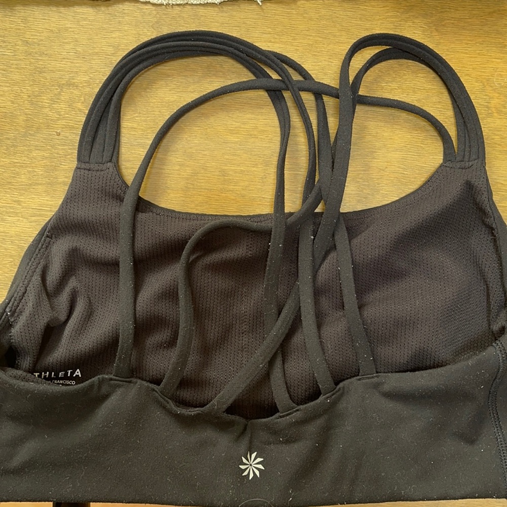 Athleta black sports bra